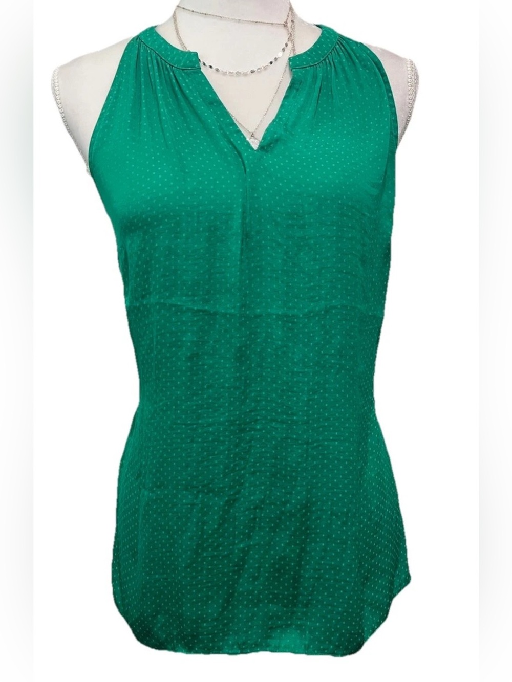 CAbi Emerald Green Sleeveless V-Neck Camisole